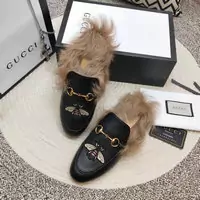 chaussures gucci et loisirs multisports en cuir femmes outdoo slippers electric rust honeybee